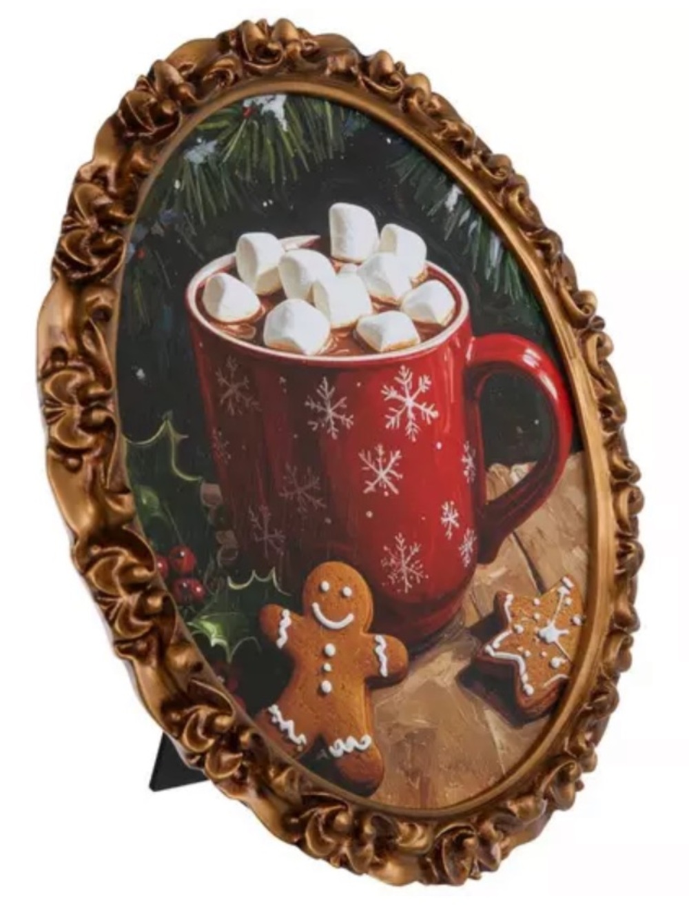 Hobby Lobby Hot Cocoa Mug With Gingerbread Framed Decor - Picture 2 of 4